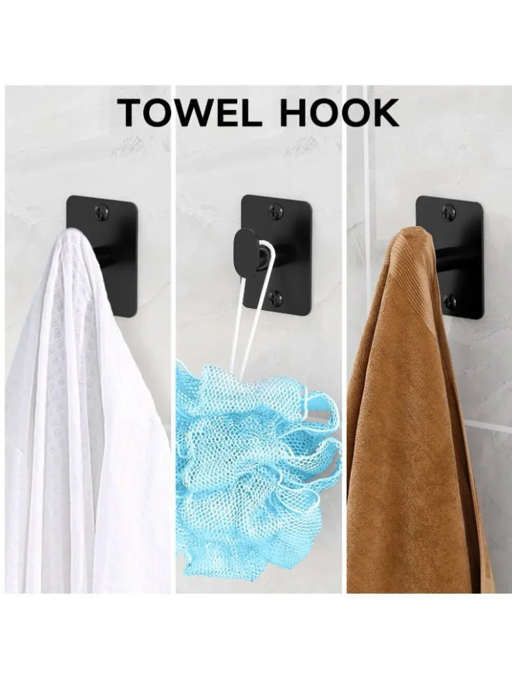 Black Bathroom Hardware Set 4PC 24